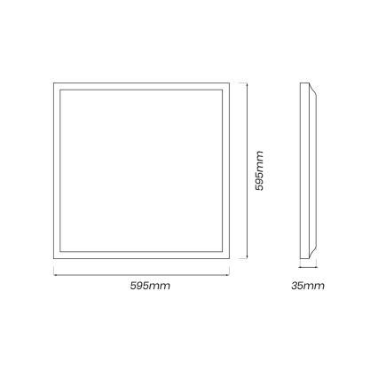 LED Panelis LED/40W/230V 4000K 60x60 cm