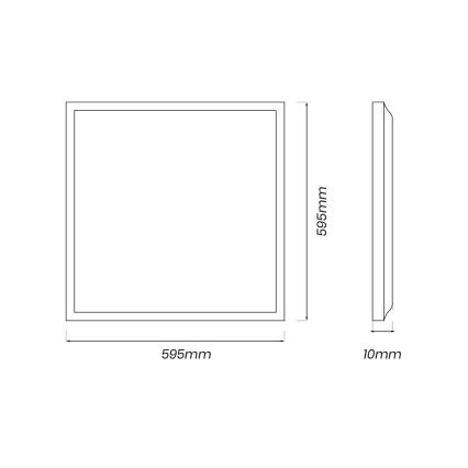 LED Panelis LED/40W/230V 4000K 60x60 cm