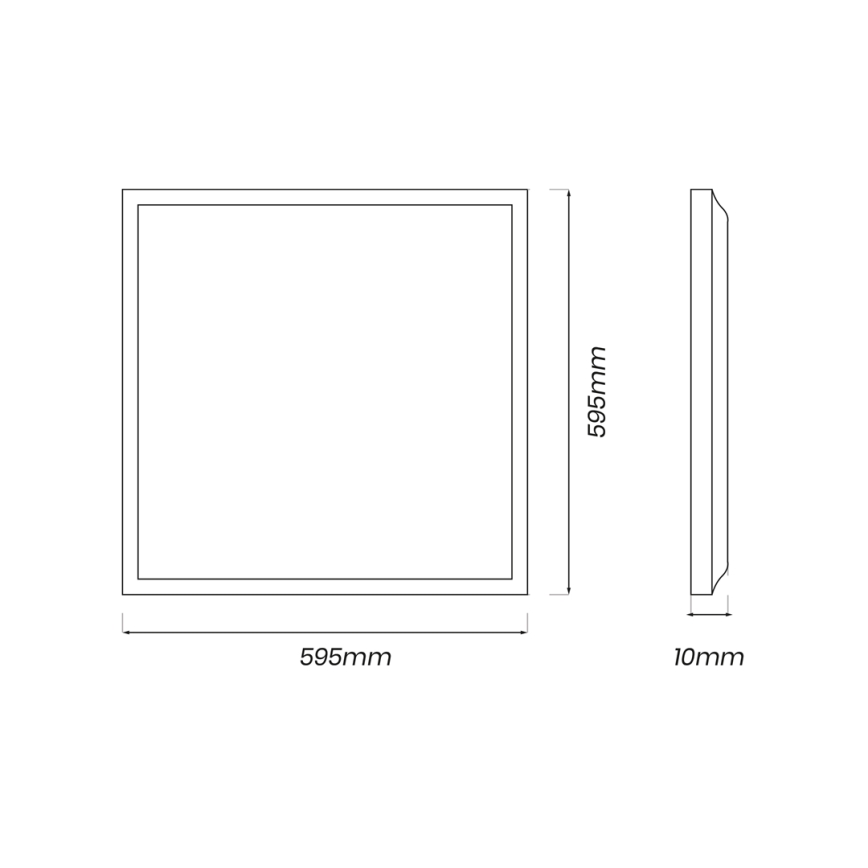 LED Panelis LED/48W/230V 4000K 60x60 cm