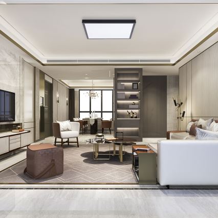 LED Panelis LED/60W/230V 4000K 60x60 cm melna