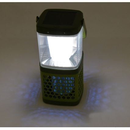 LED Pārnēsājama uzlādējama lampa ar kukaiņu slazdu LED/3W/1800 mAh zaļa