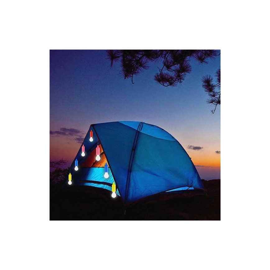 LED Pārnēsājama lampa LED/1W/3xAAA rozā