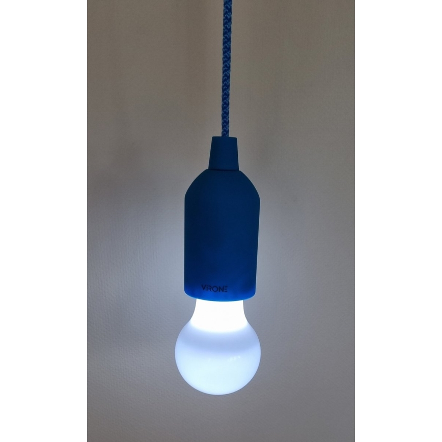 LED Pārnēsājama lampa LED/1W/3xAAA zila
