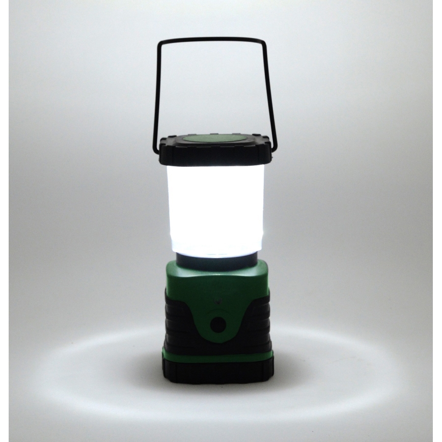 LED Pārnēsājama lampa LED/3xLR20 IP44 melna/zaļa