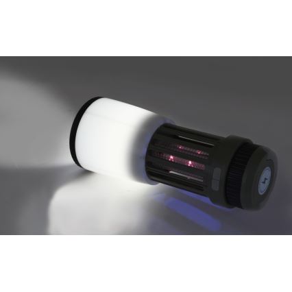 LED Pārnēsājama uzlādējama lampa ar kukaiņu slazdu LED/2W/1800mAh/3xAAA IPX4 zaļa