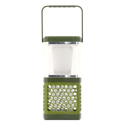 LED Pārnēsājama uzlādējama lampa ar kukaiņu slazdu LED/3W/1800 mAh zaļa