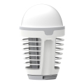 LED Pārnēsājama uzlādējama lampa ar kukaiņu slazdu LED/5W/1800 mAh IPX4 balta/pelēka