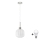 LED pieka HARMA 1xE27/60W/230V diametrs 20 cm matēts hroms/balts