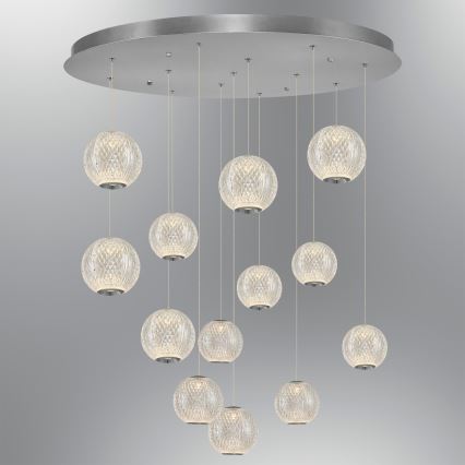 LED Pieka luminārija CREMONA 13xLED/5W/230V 3000K matēts hroms