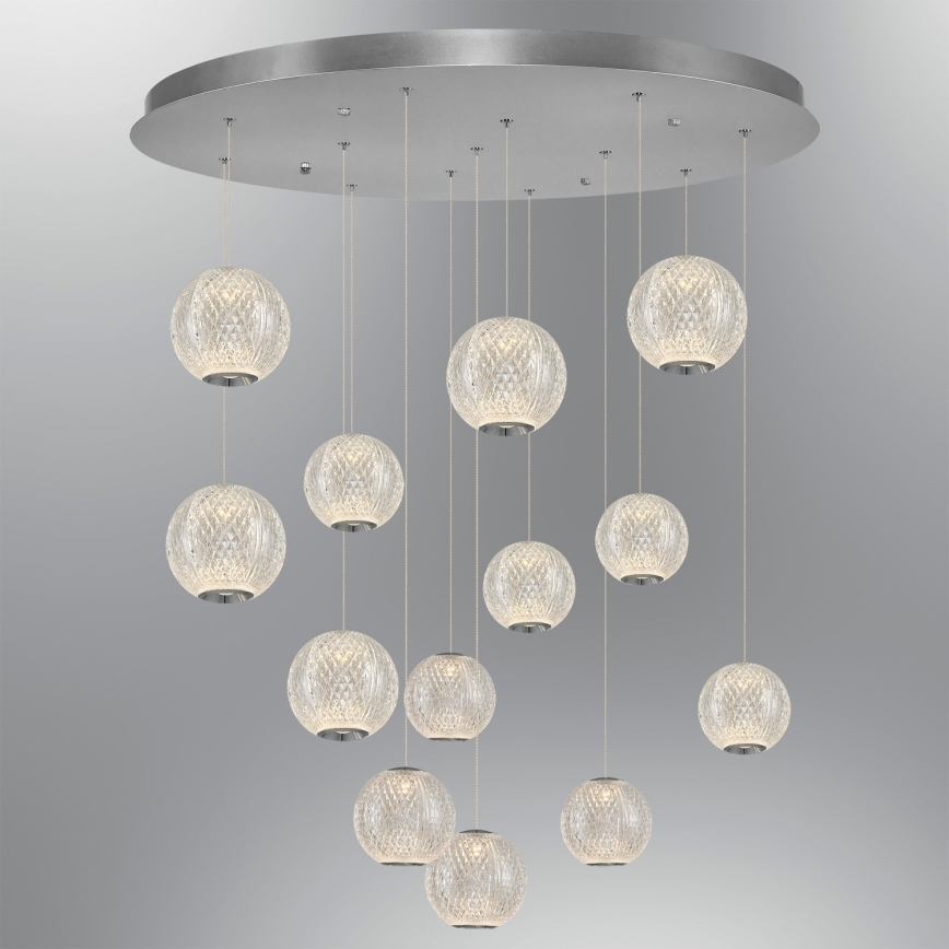 LED Pieka luminārija CREMONA 13xLED/5W/230V 3000K matēts hroms
