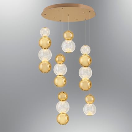 LED Piekaramā gaisma CREMONA LED/34W/230V 3000K zelta