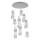 LED piekaramā lamp CREMONA LED/51W/230V 3000K matēts hroms