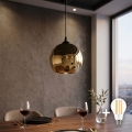 LED piekaramā lampa ar trosi CUBUS Ø 25 cm 1xE27/15W/230V