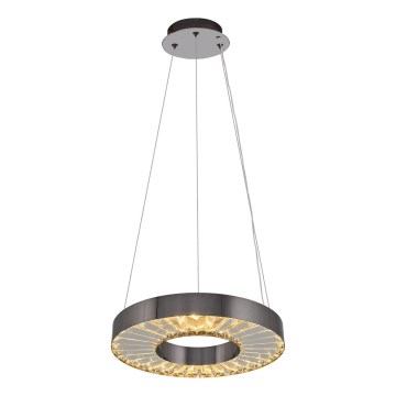 LED piekaramā lustra uz troses JESI LED/35W/230V 3000K Ø 40 cm sudraba