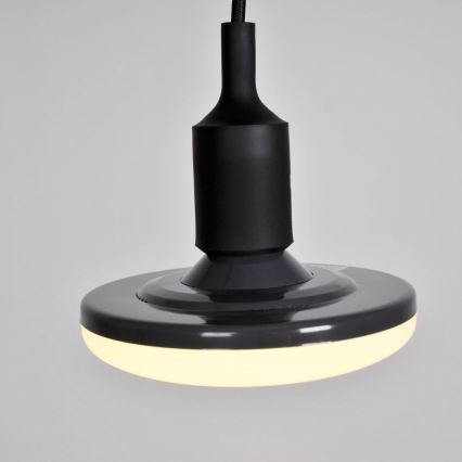 LED piekarams gaismeklis KIKI 1xE27/10W/230V Melns