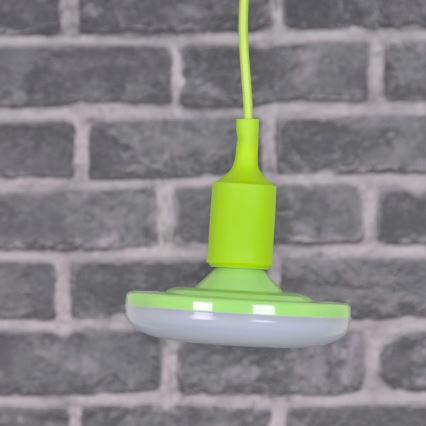 LED piekarams gaismeklis KIKI 1xE27/10W/230V zaļs
