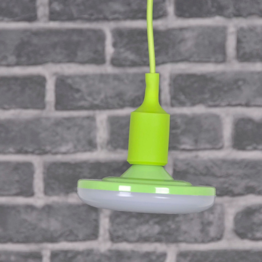 LED piekarams gaismeklis KIKI 1xE27/10W/230V zaļs