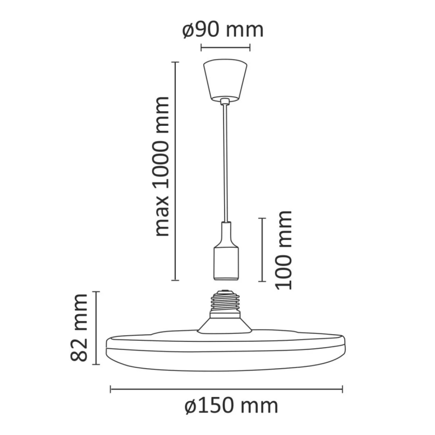 LED piekarams gaismeklis KIKI 1xE27/10W/230V zaļs