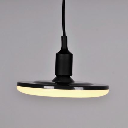 LED piekarams gaismeklis KIKI 1xE27/15W/230V Melns