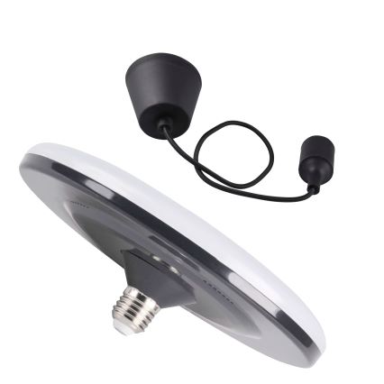 LED piekarams gaismeklis KIKI 1xE27/15W/230V Melns