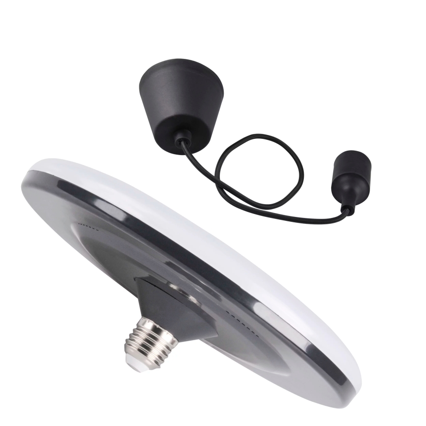 LED piekarams gaismeklis KIKI 1xE27/15W/230V Melns