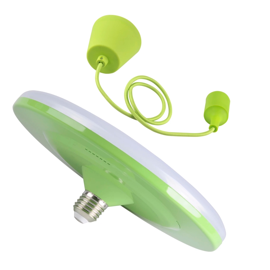 LED piekarams gaismeklis KIKI 1xE27/15W/230V zaļs