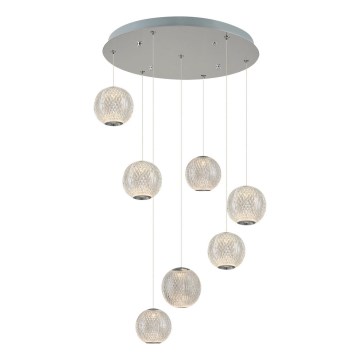 LED piekare CREMONA 7xLED/5W/230V 3000K matēta hroma