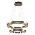 LED piektais lampa JESI LED/140W/230V 3000K diametrs 100 cm sudraba