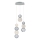 LED piektais lustrs CREMONA LED/17W/230V 3000K matēta hroma
