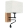 LED Pielāgojama lampa BOHO 1xE27/25W + LED/1W/230V ozols