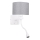 LED Pielāgojama lampa POLO 1xE27/40W+LED/2W 230V balta