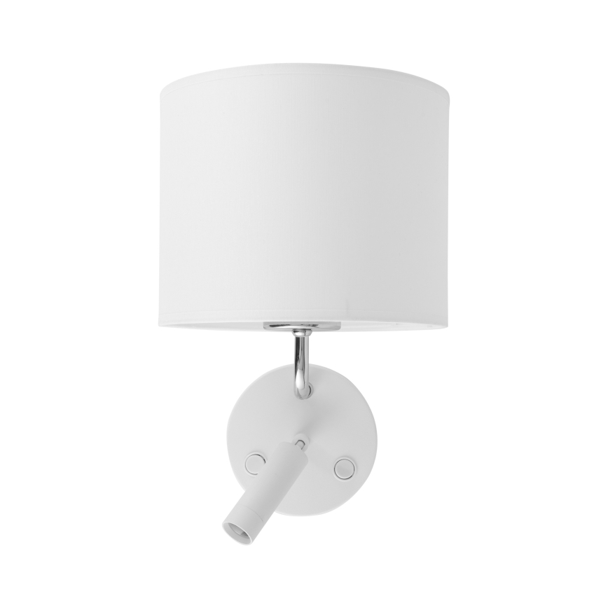 LED Pielāgojama lampa RICHI 1xE27/15W/230V + LED/3W/230V balta