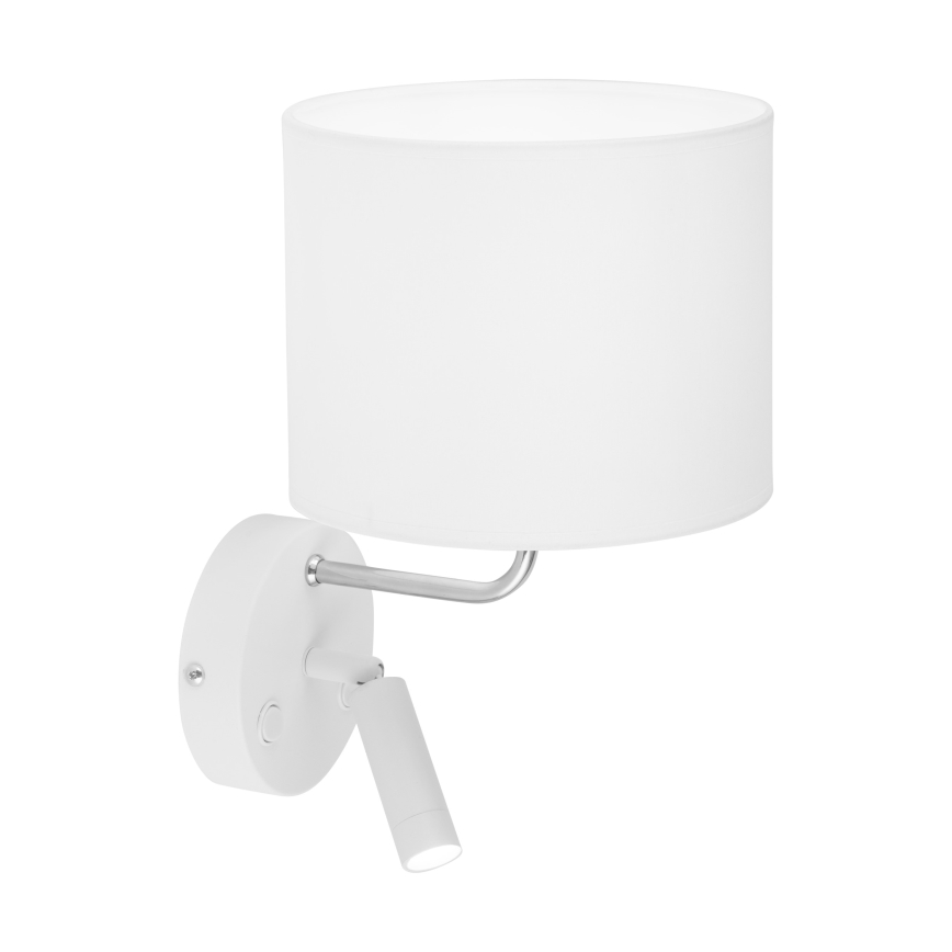 LED Pielāgojama lampa RICHI 1xE27/15W/230V + LED/3W/230V balta