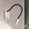 LED Pielāgojama maza sienas lampa KURT LED/5W/230V sudraba