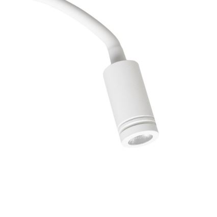 LED Pielāgojama sienas lampiņa ar USB BASE 1xLED/8W+1xLED/2W/230V balta