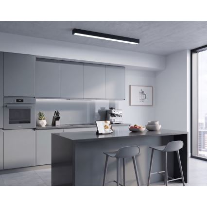 LED Piestiprināms/lustrs uz kabeļa LED/44W/230V 6000K 120 cm melns