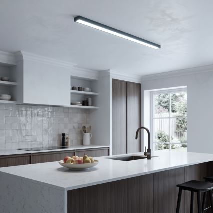 LED Piestiprināms/lustrs uz kabeļa LED/44W/230V 6000K 120 cm melns