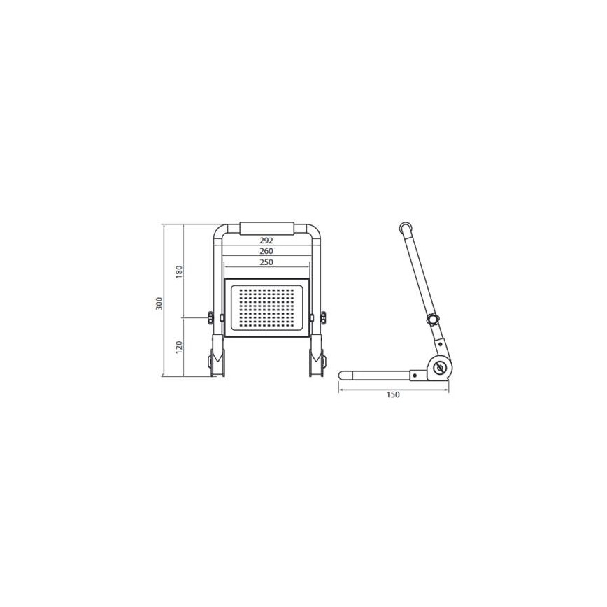 LED Plūdu gaismeklis ar statīvu ADVIVE WORK LED/100W/230V IP65