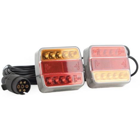 LED Pozicionālais gaismeklis MAGNET LED/2,6W/12V IP67 sarkans/oranžs
