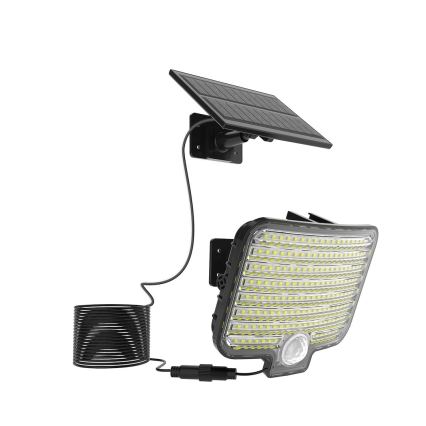 LED prožektors ar kustības sensoru un saules paneli ALEX LED/5,5W/3,7V 1200 mAh IP44