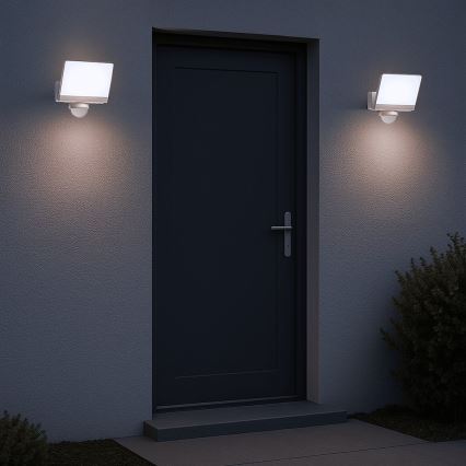 LED prožektors ar kustības un krēslas sensoru DAVOS LED/30W/230V IP54 balts