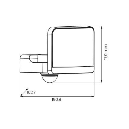 LED prožektors ar kustības un krēslas sensoru DAVOS LED/30W/230V IP54 balts