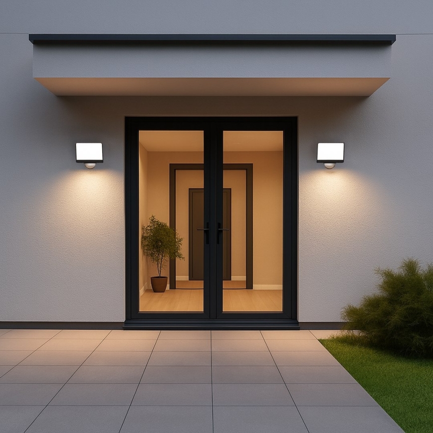 LED prožektors ar kustības un krēslas sensoru DAVOS LED/30W/230V IP54 melns