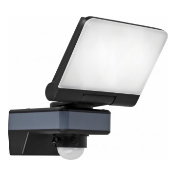 LED prožektors ar kustības un krēslas sensoru LED/24W/230V 4200K IP54 melns