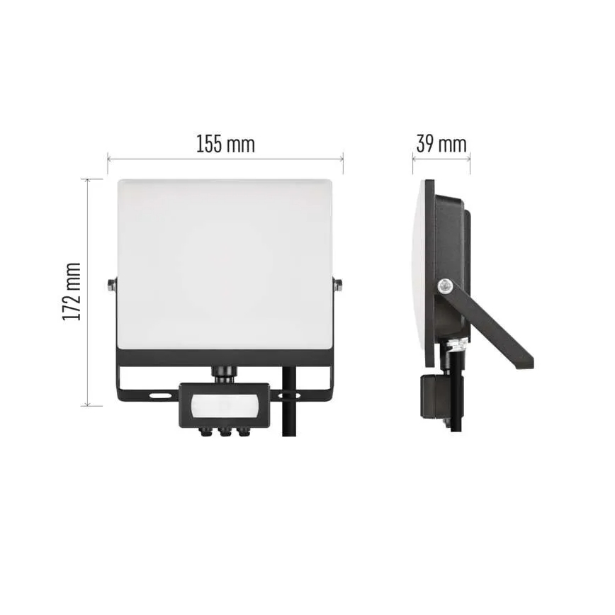 LED prožektors ar kustības un krēslas sensoru TAMBO EVO LED/30W/230V 4000K IP44 melns