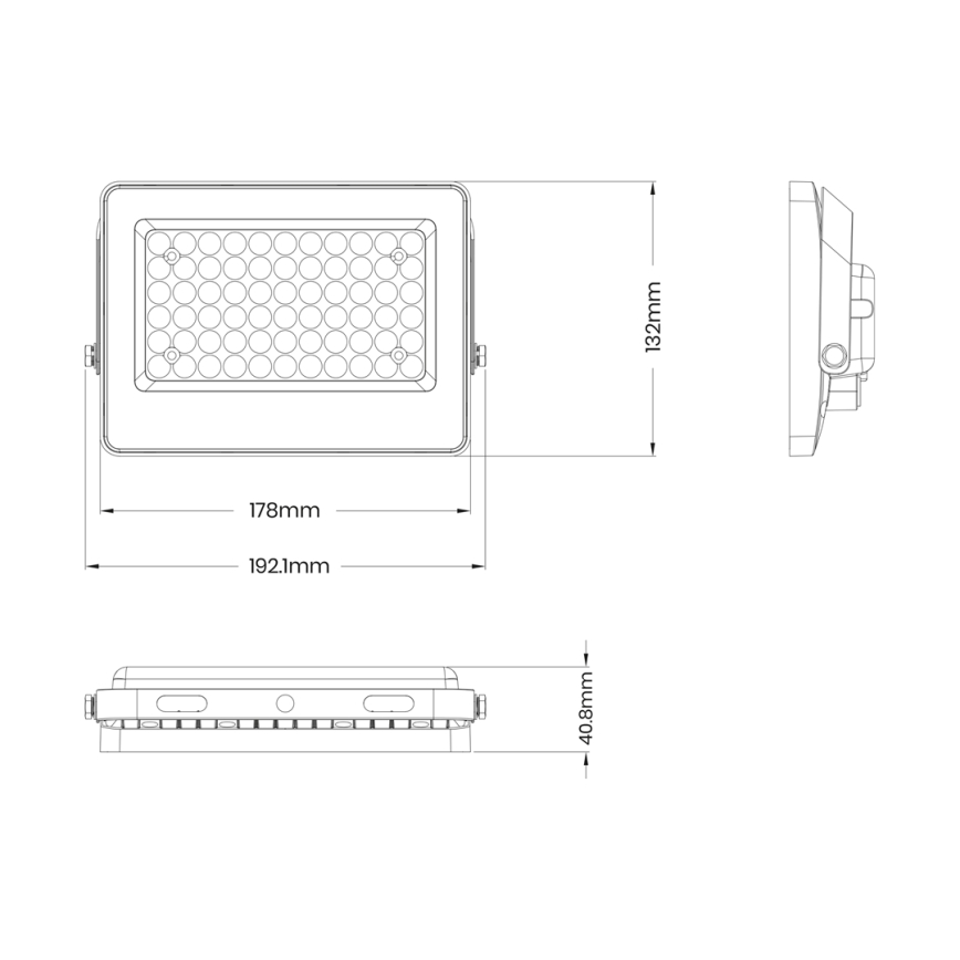 LED Prožektors ar saules enerģijas paneli FOCUS 60W/10000 mAh 3,2V 6000K IP65 + tālvadības pults