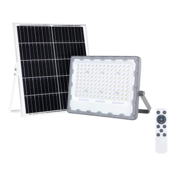 LED prožektors ar saules paneli FOCUS 100W/15000 mAh 3,2V 6000K IP65 + tālvadība