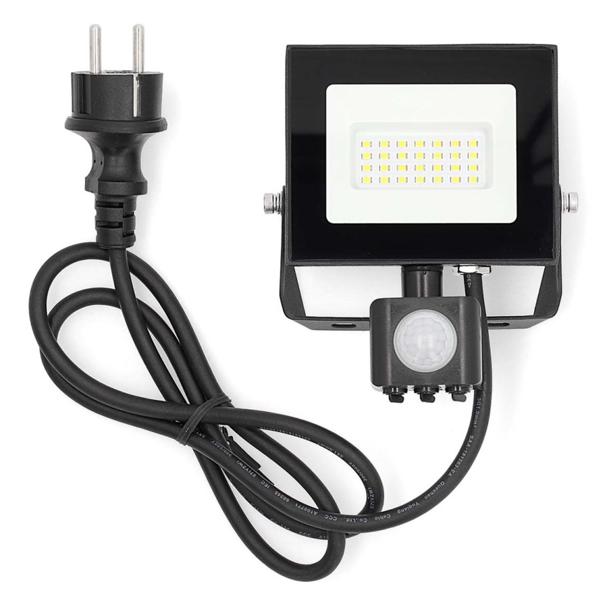 LED Prožektors ar sensoru LED/20W/230V 4000K IP44