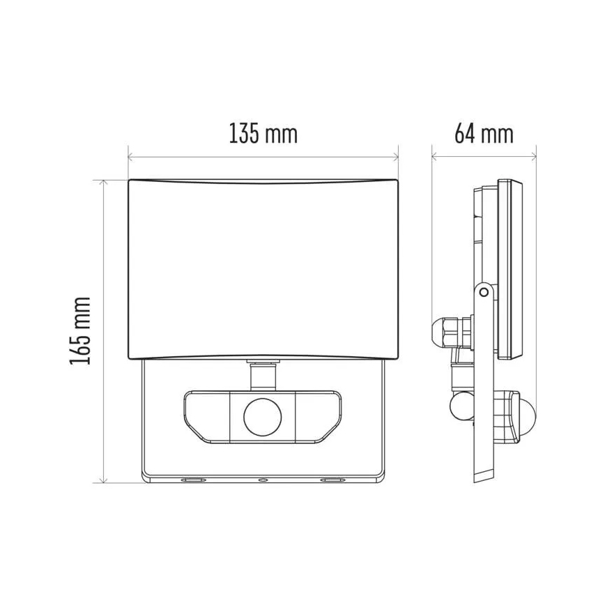 LED Prožektors ar sensoru LED/20W/230V IP54