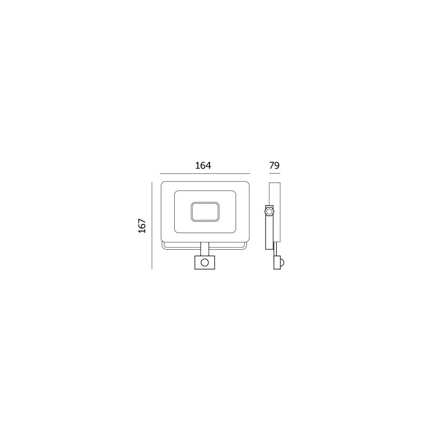 LED Prožektors ar sensoru LED/30W/230V 6500K IP44